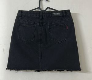 Branded Denim Skirt