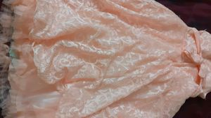 Peach Girl Party Frock
