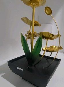 Golden Lotus Water Fountain