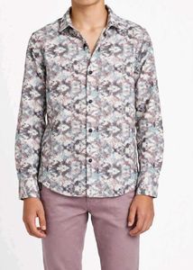 Boy's Abstract Print Long Sleeve Shirt with pant
