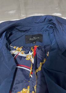 Stylish Blue Trench Coat