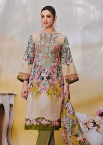 Floral Print Dress Material