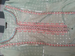 Beautiful Sequined Kurta Set with Dupatta