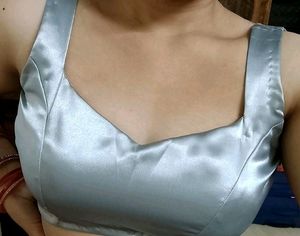 Backless Dori Blouse (Silver Grey )