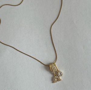 Amira jewels Two Gold Tone Pendant Necklaces