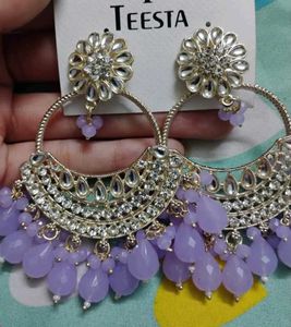 Teesta Designer Kundan Jhumka Earrings
