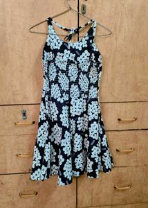 Cute Floral Print Mini Dress