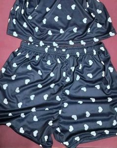 🖤Heart Print Nightsuit🤍