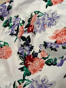 Floral Smocked Square Neck Top