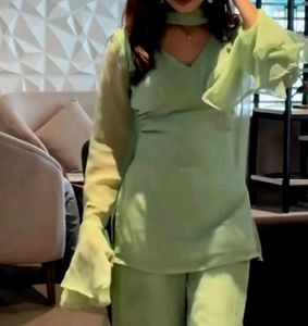bell sleeve trendy short kurti non padded