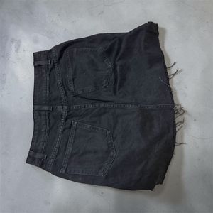 Black Denim Mini Skirt