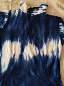 Tie-Dye Print Midi Dress