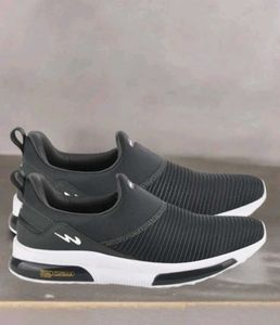 Campus Men's Charcoal Slip-On Sneakers