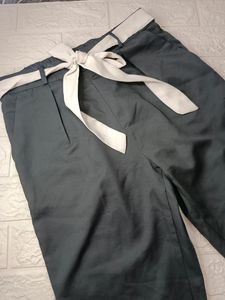 Belted Wide Leg Pants