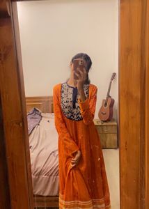 Salwar In Orange / Kurti / Anarkali