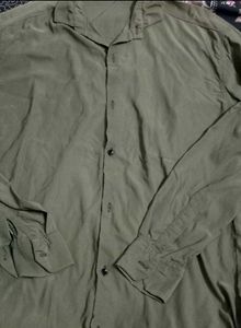 Stylish Olive Green Long Sleeve Shirt