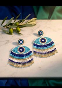 Boho Evil Eye Beaded Earrings🧿