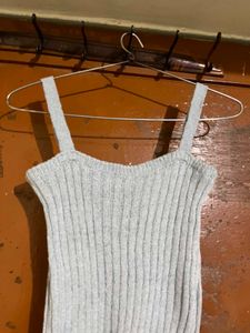 Ribbed Knit Spaghetti Strap Top