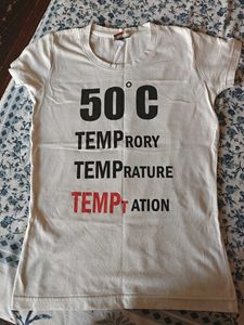 White "50° C T-Shirt and a tank top