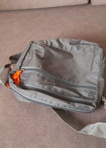 Unused Unisex Stylish Grey Sling  Bag