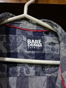Men's Blue Checked Casual Shirt