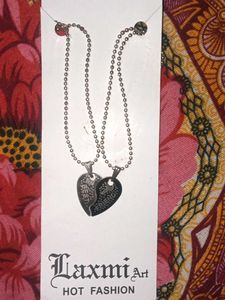 Best Friends Heart Pendant Necklace Set