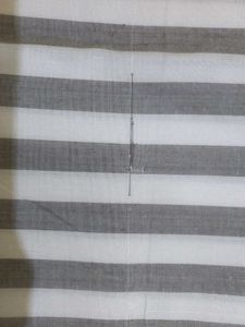 Grey Striped Cotton Bedsheet Bhagalpuri Topsheet