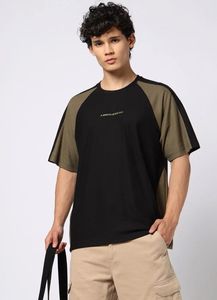 Men's Black & Olive T-Shirt