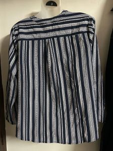 Striped Button-Up Shirt