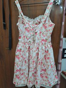 Floral Print Corset Mini Savana Dress