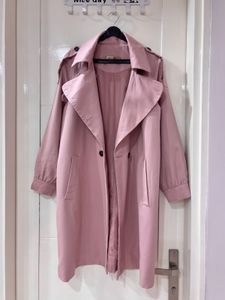 Classic Trench Coat(Pink- mauve colour)