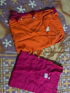 STYLISH KURTA | XXL | Red, Orange, Pink