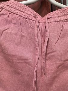 ProjectEve Pink Embroidered Palazzo Pants