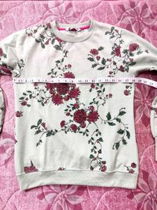 Floral Print Sweatshirt Top