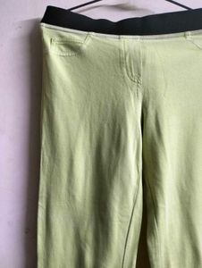Green Slim Fit Pants