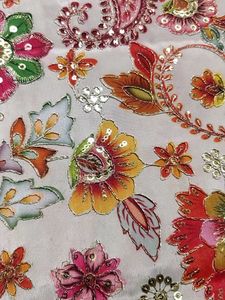Elegant Floral blouse Material