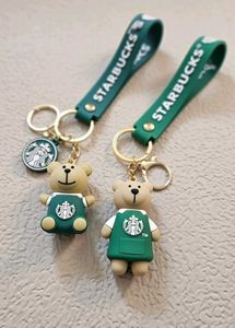 Imported Starbucks Bear Keychain Set of 2