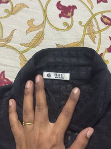 Urban Ragazzo Black Casual Shirt