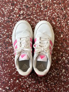 Adidas White &amp; Pink Sneakers