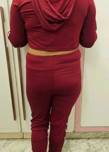 Maroon Two-Piece Set