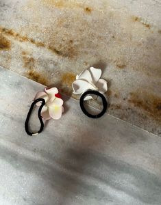 New Floral Hair Ties - Set of 2