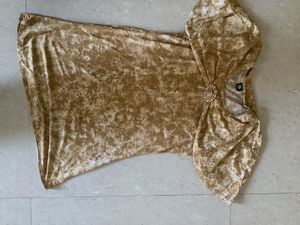 Elegant Gold Tunic with Embellished Detail
