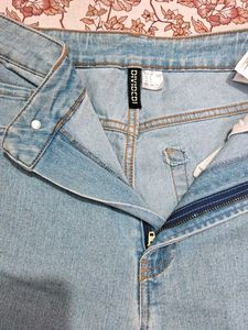 H&amp;M Wide Leg Denim High Waist Jeans Size EU 38