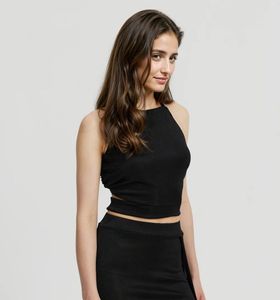 Sleek Black Two-Piece Outfit