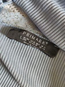 primark Cute Blue Ribbed Cami Top