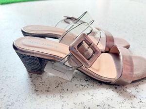 Chic Clear Strap Heels