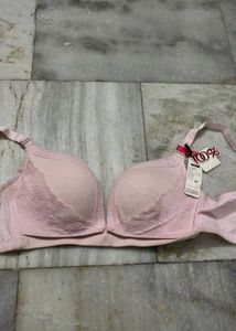 Elegant Lace Trim Comfort Bra