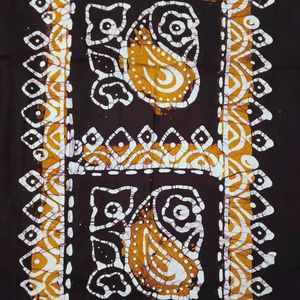 Beautiful Brown Kurta with Yellow Dupatta