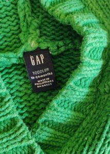 GAP GREEN HOODIE FOR TODDLERS