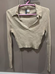 H&amp;M Divided Ribbed Knit Top